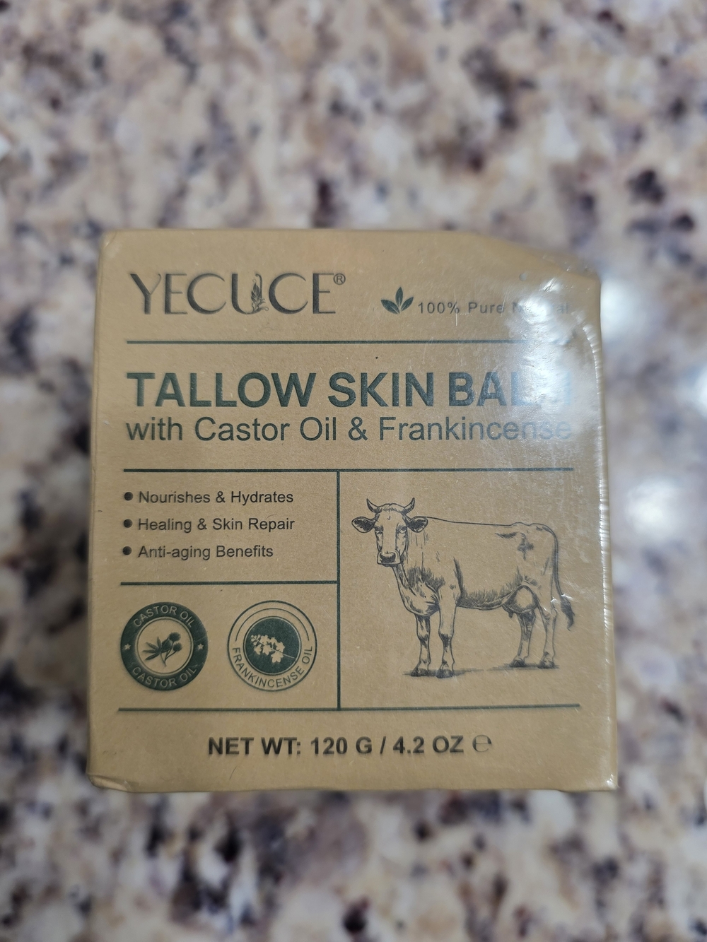 Tallow Skin Balm with Castor Oil & Frankincense — 120G/4.2 Oz